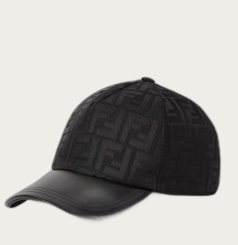 Caquette Black Jacquard nylon baseball - ASIA4ALL